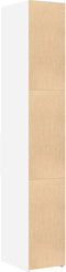 vidaXL - Hoge - kast - 30x42,5x185 - cm - bewerkt - hout - wit
