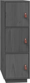 vidaXL - Hoge - kast - 34x40x108,5 - cm - massief - grenenhout - grijs