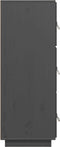 vidaXL - Hoge - kast - 34x40x108,5 - cm - massief - grenenhout - grijs
