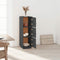 vidaXL - Hoge - kast - 34x40x108,5 - cm - massief - grenenhout - grijs