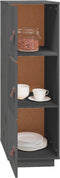 vidaXL - Hoge - kast - 34x40x108,5 - cm - massief - grenenhout - grijs