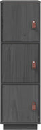 vidaXL - Hoge - kast - 34x40x108,5 - cm - massief - grenenhout - grijs