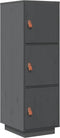 vidaXL - Hoge - kast - 34x40x108,5 - cm - massief - grenenhout - grijs