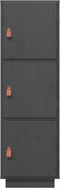 vidaXL - Hoge - kast - 34x40x108,5 - cm - massief - grenenhout - grijs
