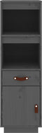 vidaXL - Hoge - kast - 34x40x108,5 - cm - massief - grenenhout - grijs
