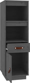 vidaXL - Hoge - kast - 34x40x108,5 - cm - massief - grenenhout - grijs