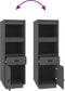 vidaXL - Hoge - kast - 34x40x108,5 - cm - massief - grenenhout - grijs