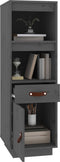 vidaXL - Hoge - kast - 34x40x108,5 - cm - massief - grenenhout - grijs