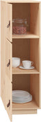 vidaXL - Hoge - kast - 34x40x108,5 - cm - massief - grenenhout