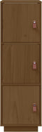 vidaXL - Hoge - kast - 34x40x108,5 - cm - massief - grenenhout - honingbruin