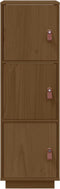 vidaXL - Hoge - kast - 34x40x108,5 - cm - massief - grenenhout - honingbruin