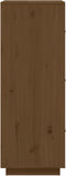 vidaXL - Hoge - kast - 34x40x108,5 - cm - massief - grenenhout - honingbruin