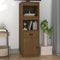 vidaXL - Hoge - kast - 34x40x108,5 - cm - massief - grenenhout - honingbruin