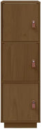vidaXL - Hoge - kast - 34x40x108,5 - cm - massief - grenenhout - honingbruin
