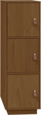 vidaXL - Hoge - kast - 34x40x108,5 - cm - massief - grenenhout - honingbruin
