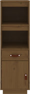 vidaXL - Hoge - kast - 34x40x108,5 - cm - massief - grenenhout - honingbruin