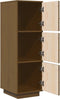 vidaXL - Hoge - kast - 34x40x108,5 - cm - massief - grenenhout - honingbruin
