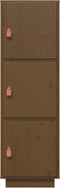 vidaXL - Hoge - kast - 34x40x108,5 - cm - massief - grenenhout - honingbruin