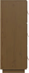 vidaXL - Hoge - kast - 34x40x108,5 - cm - massief - grenenhout - honingbruin