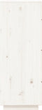 vidaXL - Hoge - kast - 34x40x108,5 - cm - massief - grenenhout - wit
