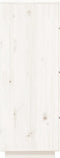 vidaXL - Hoge - kast - 34x40x108,5 - cm - massief - grenenhout - wit