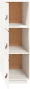 vidaXL - Hoge - kast - 34x40x108,5 - cm - massief - grenenhout - wit