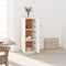 vidaXL - Hoge - kast - 34x40x108,5 - cm - massief - grenenhout - wit