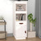 vidaXL - Hoge - kast - 34x40x108,5 - cm - massief - grenenhout - wit