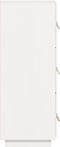 vidaXL - Hoge - kast - 34x40x108,5 - cm - massief - grenenhout - wit