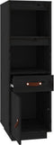 vidaXL - Hoge - kast - 34x40x108,5 - cm - massief - grenenhout - zwart