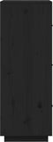 vidaXL - Hoge - kast - 34x40x108,5 - cm - massief - grenenhout - zwart