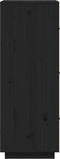 vidaXL - Hoge - kast - 34x40x108,5 - cm - massief - grenenhout - zwart