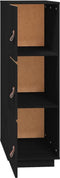 vidaXL - Hoge - kast - 34x40x108,5 - cm - massief - grenenhout - zwart