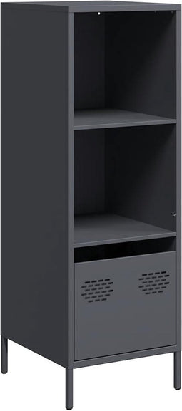 vidaXL - Hoge - kast - 35x39x103,5 - cm - staal - antracietkleurig