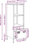 vidaXL - Hoge - kast - 35x39x103,5 - cm - staal - mosterdgeel
