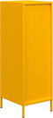 vidaXL - Hoge - kast - 35x39x103,5 - cm - staal - mosterdgeel