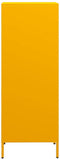vidaXL - Hoge - kast - 35x39x103,5 - cm - staal - mosterdgeel
