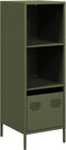 vidaXL - Hoge - kast - 35x39x103,5 - cm - staal - olijfgroen