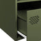vidaXL - Hoge - kast - 35x39x103,5 - cm - staal - olijfgroen