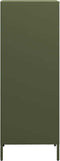 vidaXL - Hoge - kast - 35x39x103,5 - cm - staal - olijfgroen