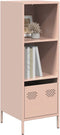 vidaXL - Hoge - kast - 35x39x103,5 - cm - staal - roze