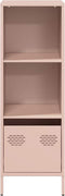 vidaXL - Hoge - kast - 35x39x103,5 - cm - staal - roze