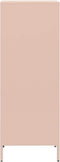 vidaXL - Hoge - kast - 35x39x103,5 - cm - staal - roze