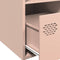 vidaXL - Hoge - kast - 35x39x103,5 - cm - staal - roze