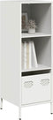 vidaXL - Hoge - kast - 35x39x103,5 - cm - staal - wit