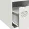 vidaXL - Hoge - kast - 35x39x103,5 - cm - staal - wit