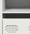 vidaXL - Hoge - kast - 35x39x103,5 - cm - staal - wit