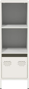 vidaXL - Hoge - kast - 35x39x103,5 - cm - staal - wit