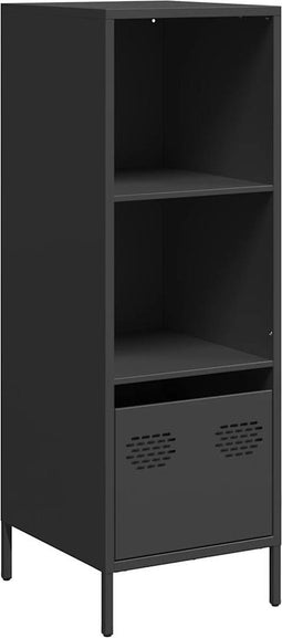 vidaXL - Hoge - kast - 35x39x103,5 - cm - staal - zwart