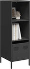 vidaXL - Hoge - kast - 35x39x103,5 - cm - staal - zwart